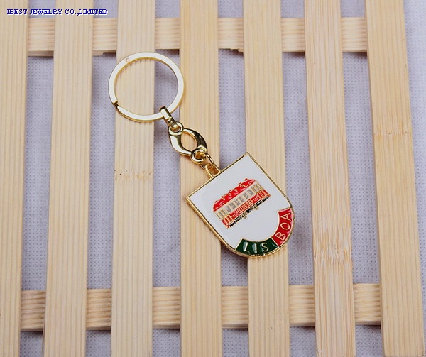 Zinc alloy keychain  withPortugal logo
