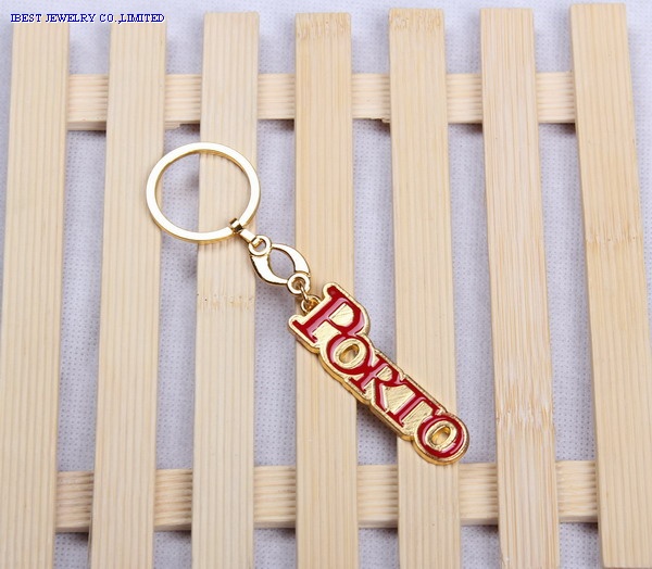 Zinc alloy key chain withPortugal logo