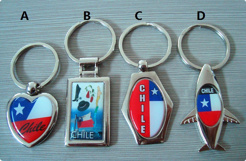 Chile  zinc alloy key chain