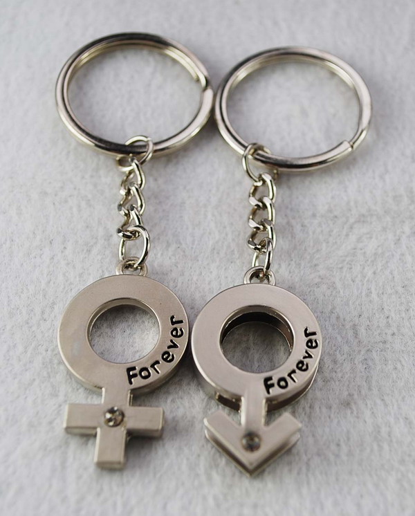 Alloy key chain for lover gifts
