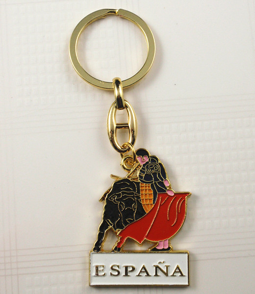 Keychain with Spain logo
