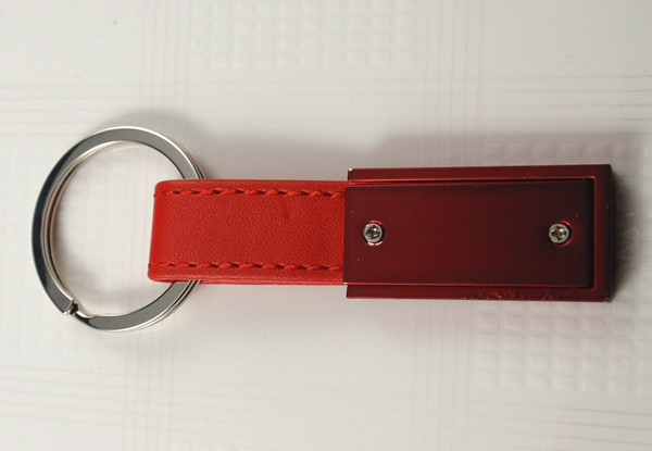 Leather keychain