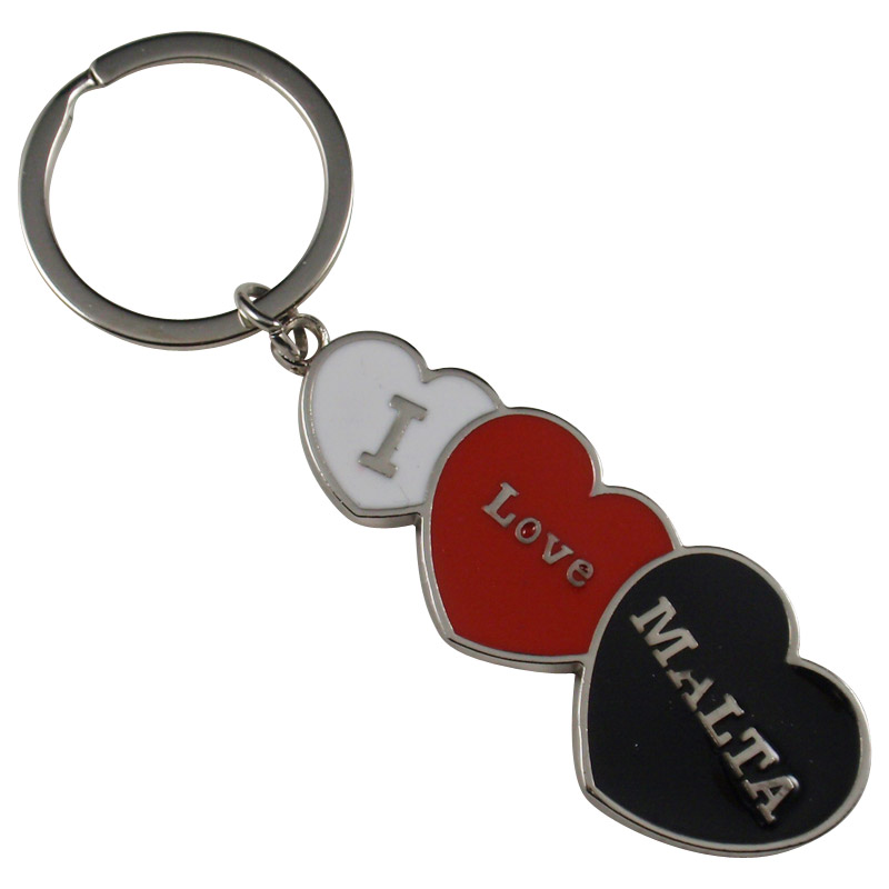 Souvenirs- Metal key ring with Malta Logo