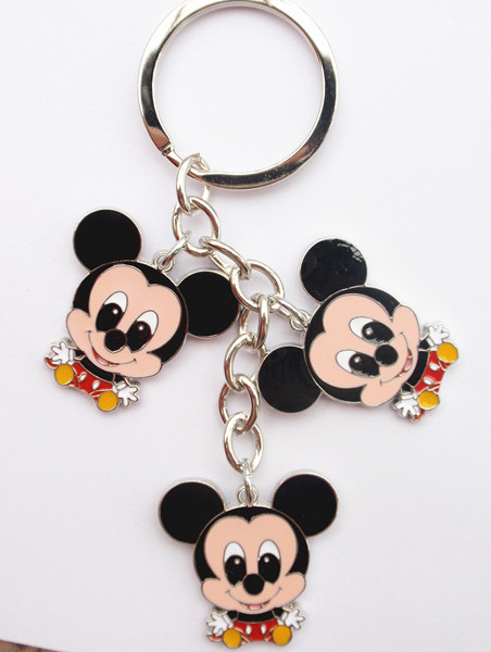 Disney key chain -Color enamel charm keyrings