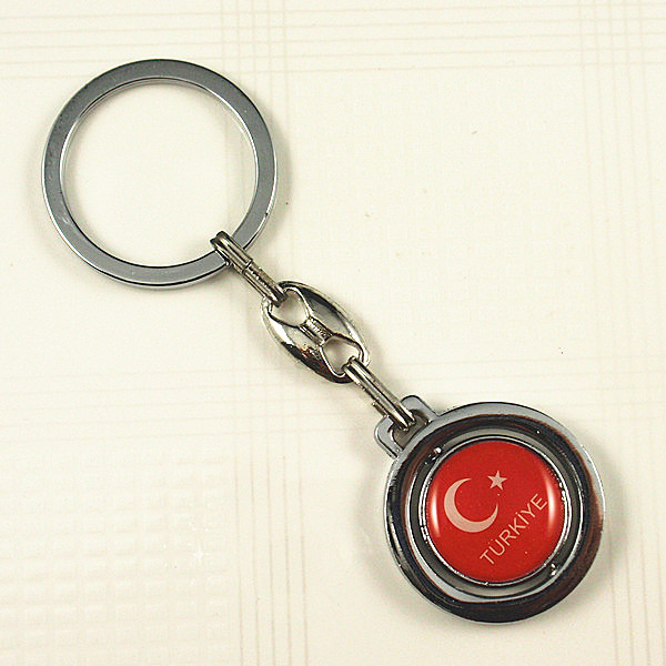 I love Turkey rotating keychain