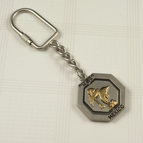 Metal keyring with Mexico key ring