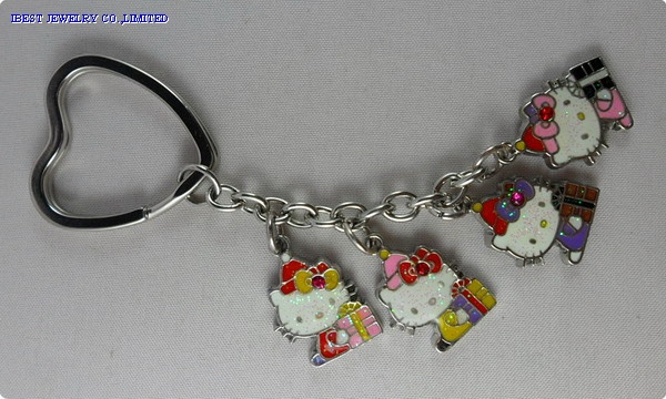 HELLO KITTY metal key chain