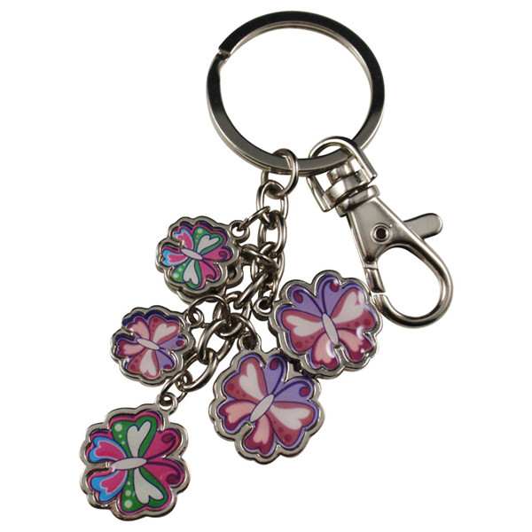 Epoxy sticker metal key chain