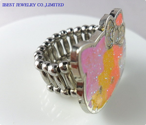 Hello Kitty adjustable metal ring