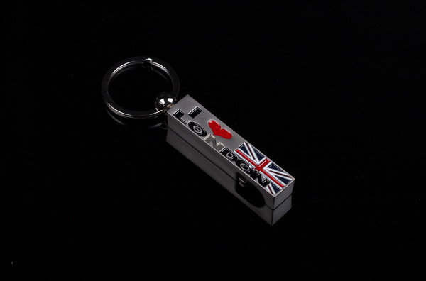 London style bottle opener keychain