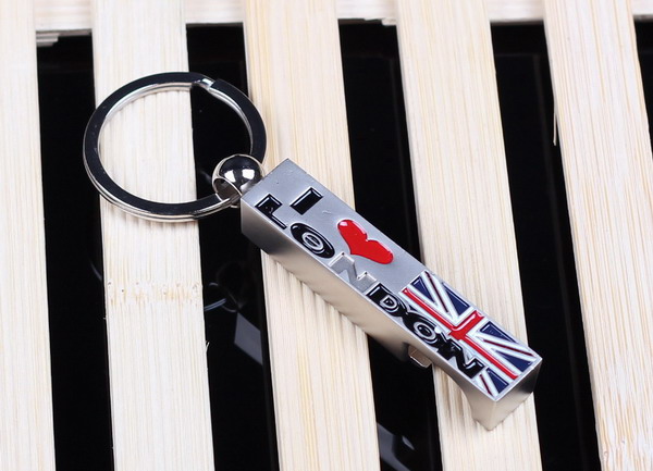 London style bottle opener keychain