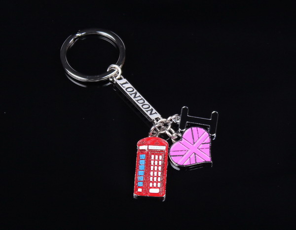 London style charms keychain