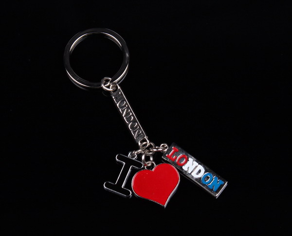 London style zinc alloy key chain