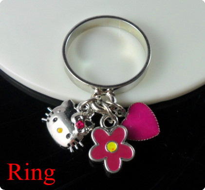 Zinc alloy Hello kitty ring