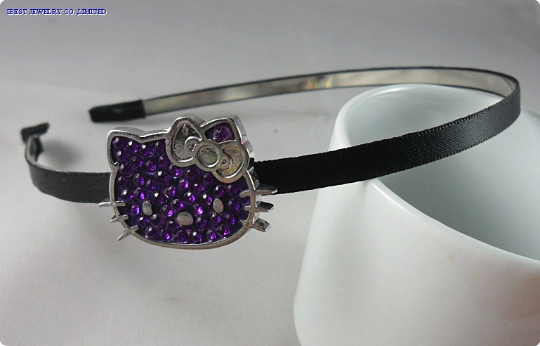 Hello kitty metal rhinestones hair band