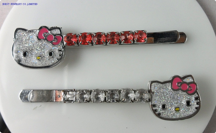 Hello kitty metal bobby clip