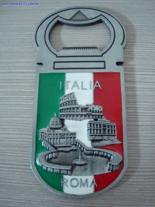 Italia Metal bottle opener&fridge magnet